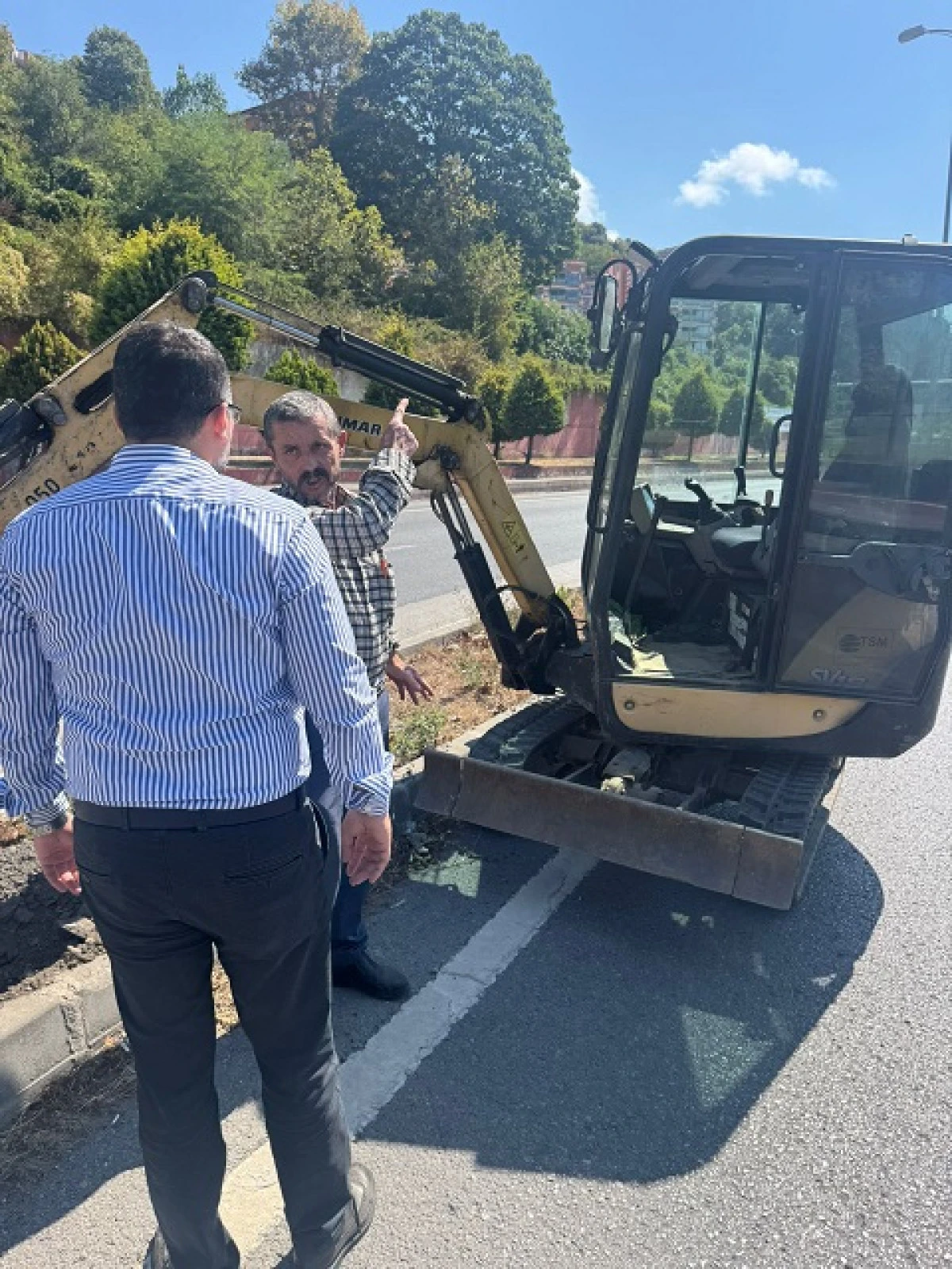 KOZLU SAHİL YOLUNDA ÇALIŞMA BAŞLATILDI 