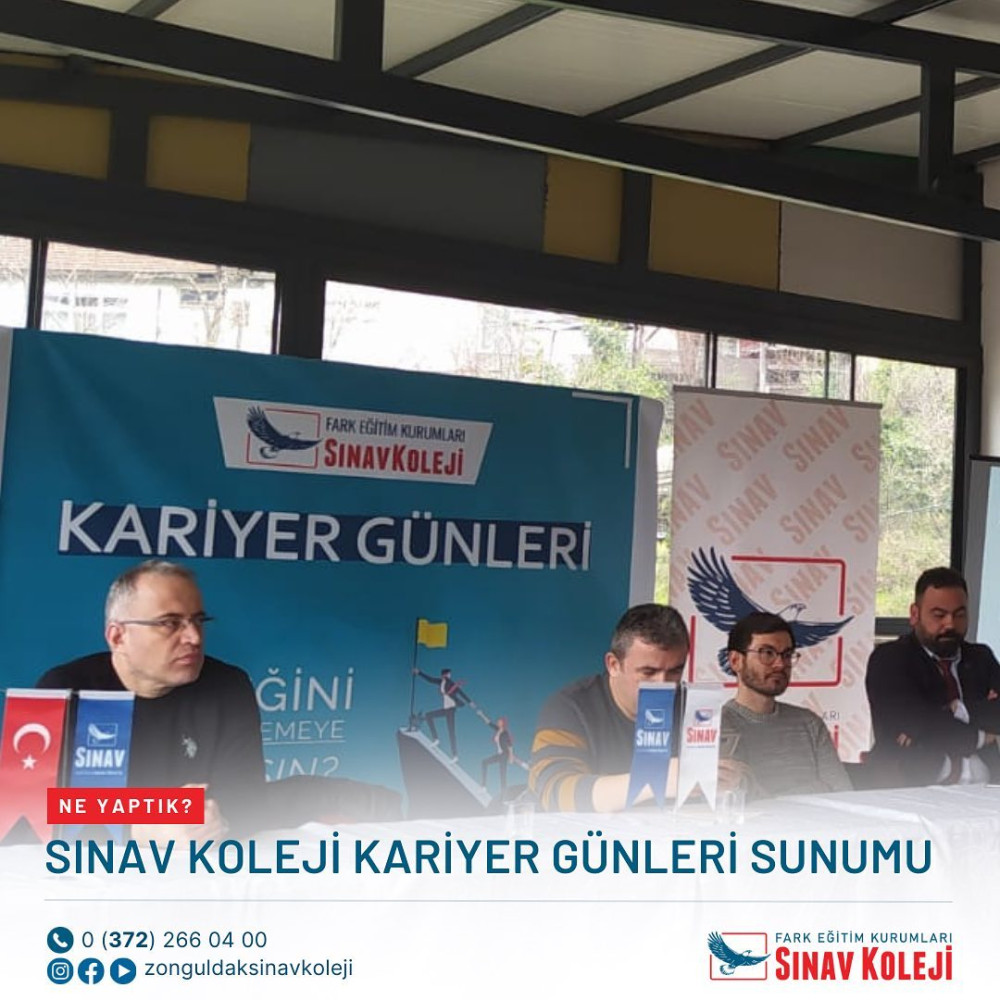 SINAV KOLEJİ KARİYER GÜNLERİNE MİSAFİR OLDULAR