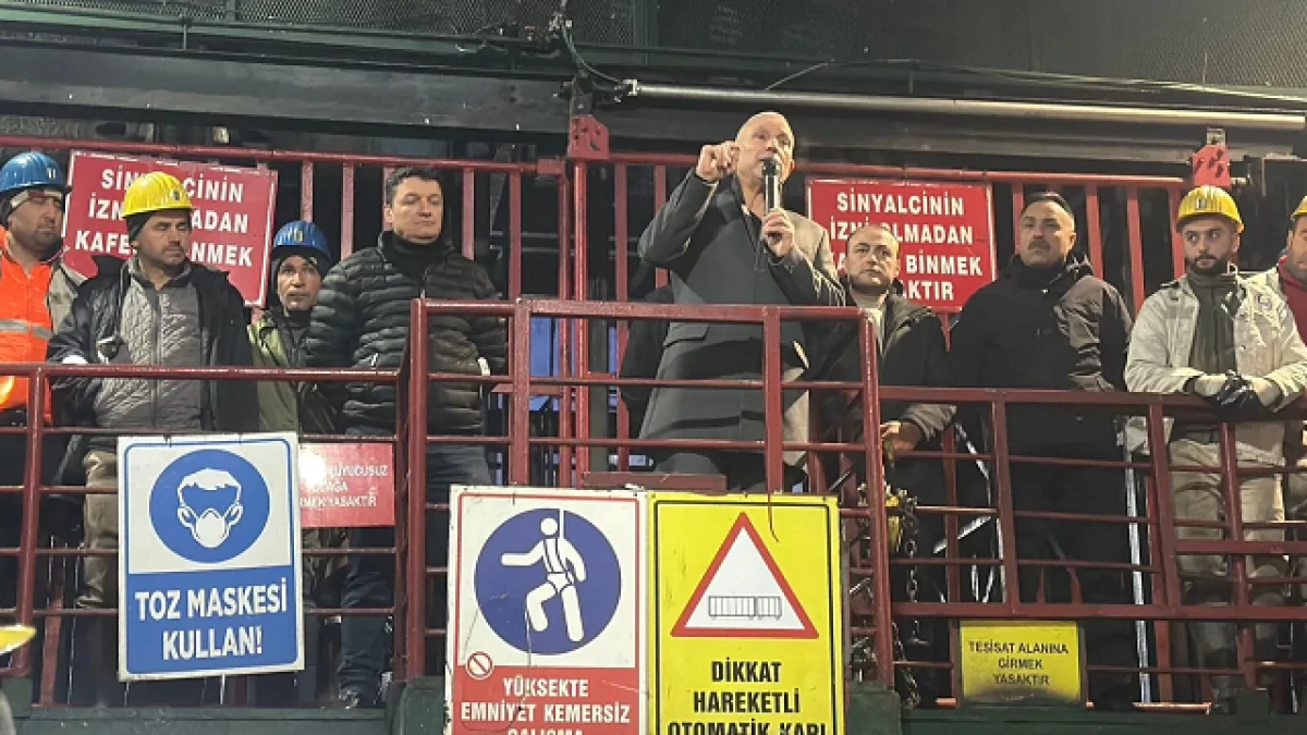 TAYFUN DEMİR MADEN İŞ&Ccedil;İSİNİ BİLGİLENDİRDİ