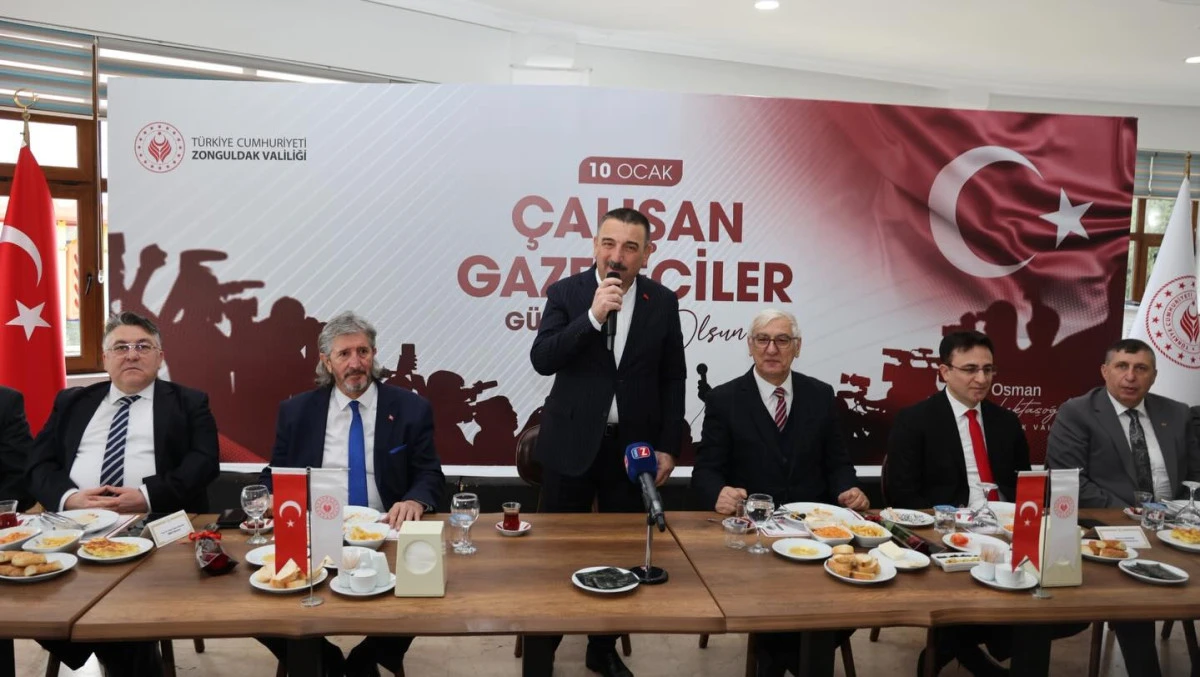 VALİ HACIBEKTAŞOĞLU&rsquo;NDAN ZONGULDAK BASININA 10 OCAK KAHVALTISI