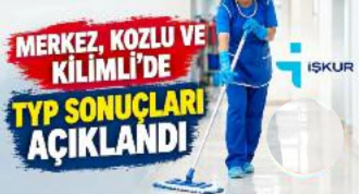 ZONGULDAK MERKEZ, KOZLU VE KİLİMLİ&rsquo;DE TYP SONU&Ccedil;LARI A&Ccedil;IKLANDI 
