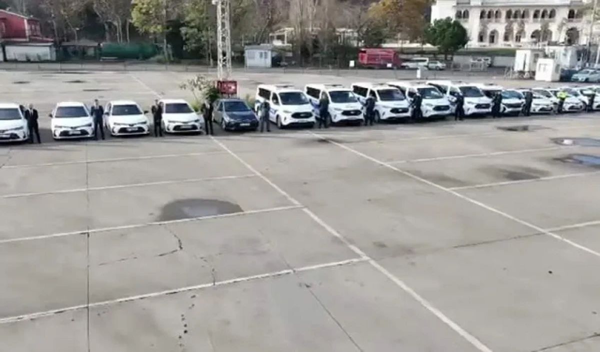 ZONGULDAK'TA EMNİYET VE JANDARMAYA 81 YENİ ARAÇ